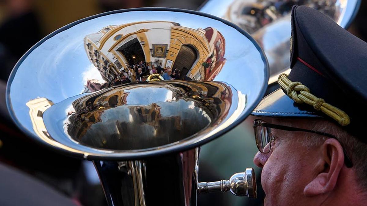 Una banda de música cofrade