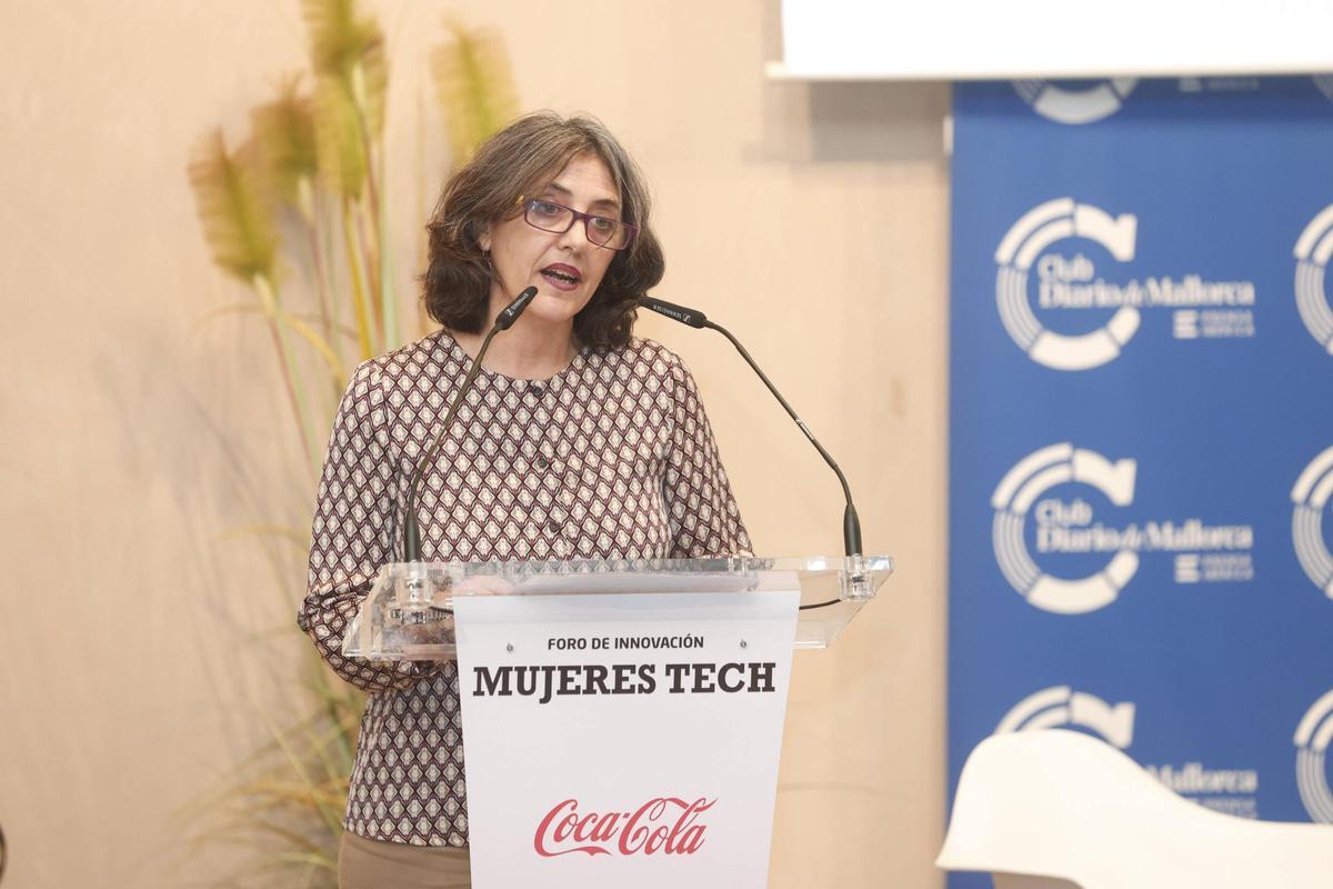 Marisa Goñi, directora de Diario de Mallorca, durante su intervención en el foro Mujeres Tech.