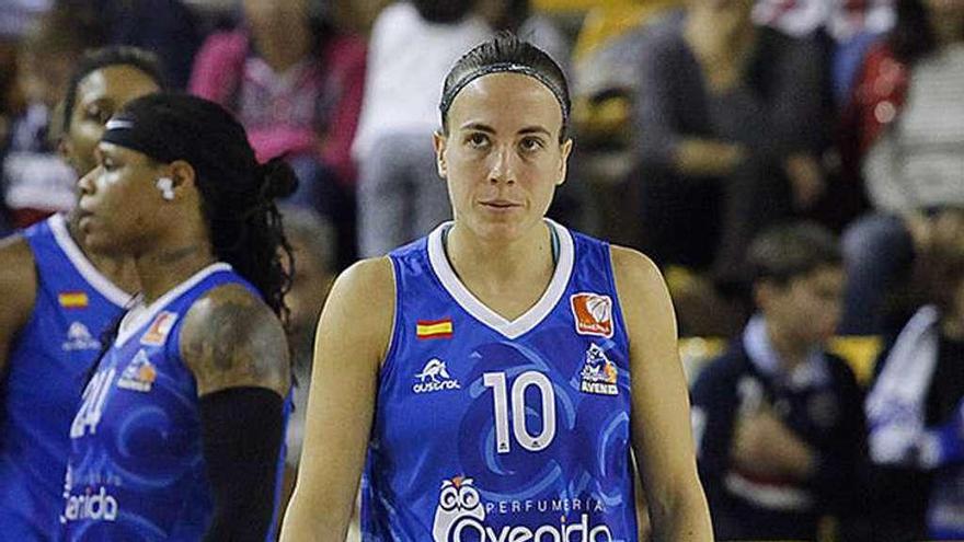 María Asurmendi, durante un partido de esta temporada.