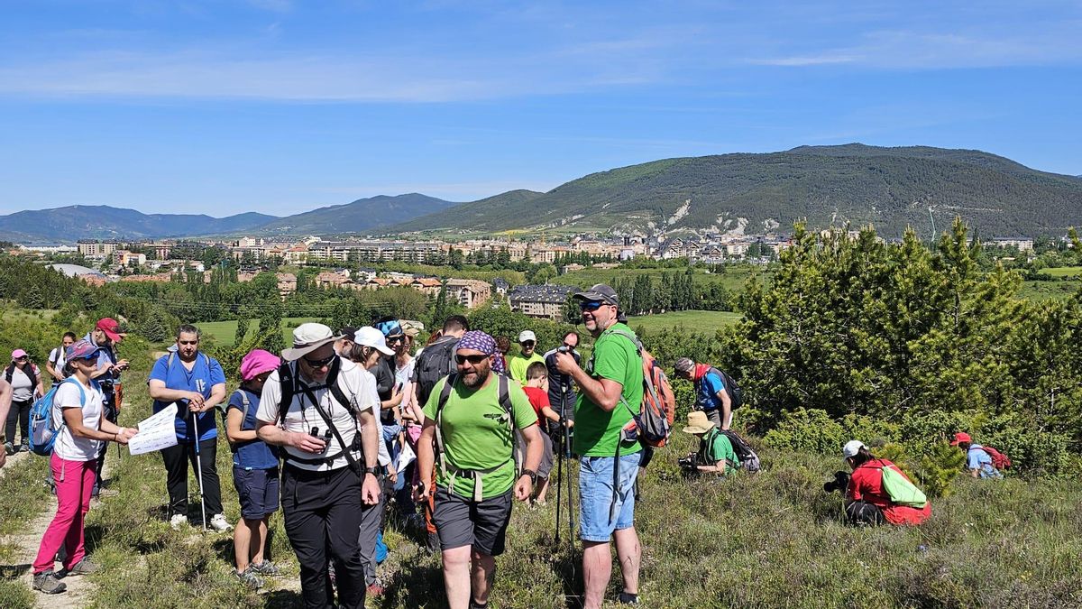 Ruta turística para conocer el entorno natural de Jaca, el pasado mes de mayo.