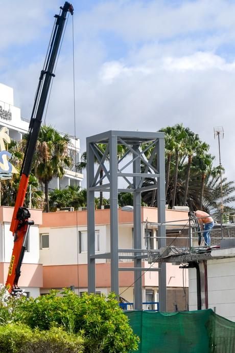 OBRAS ILEGALES CERCA DE LA CHARCA DE MASPALOMAS