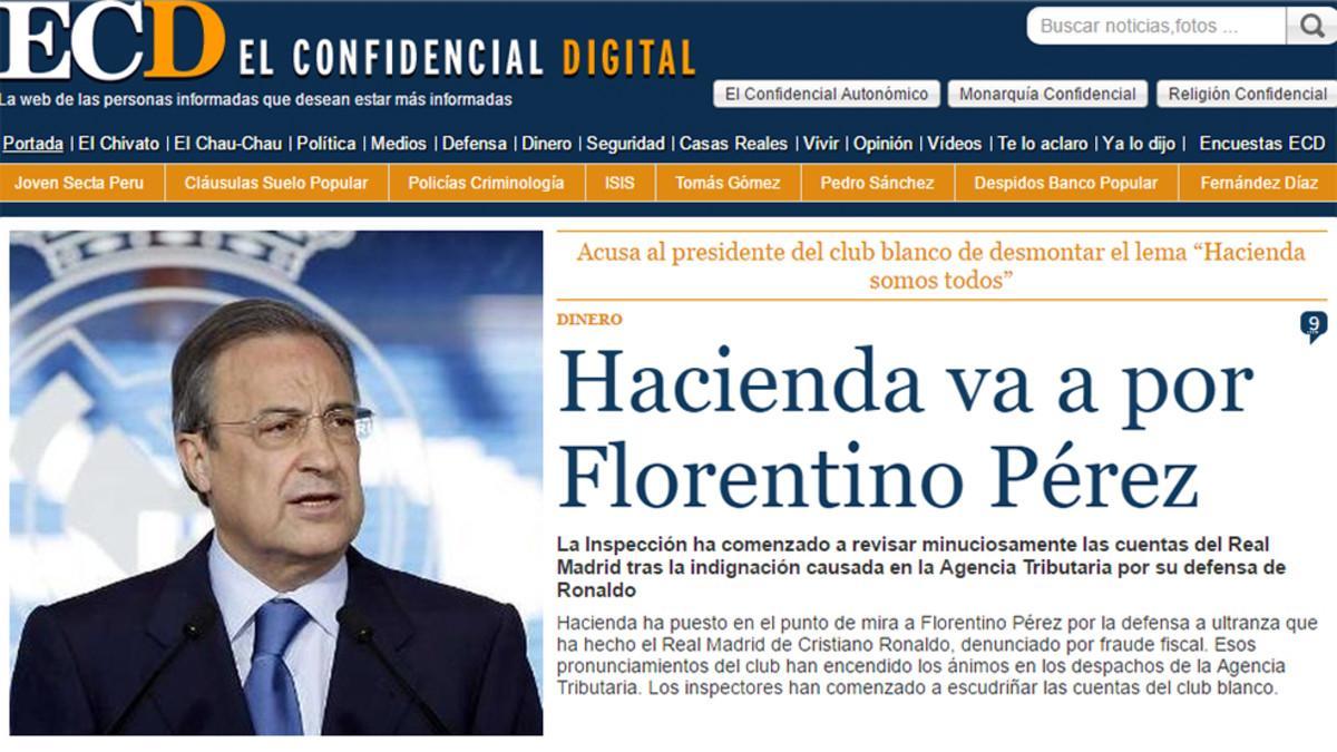 Florentino Pérez, en el punto de mira de Hacienda