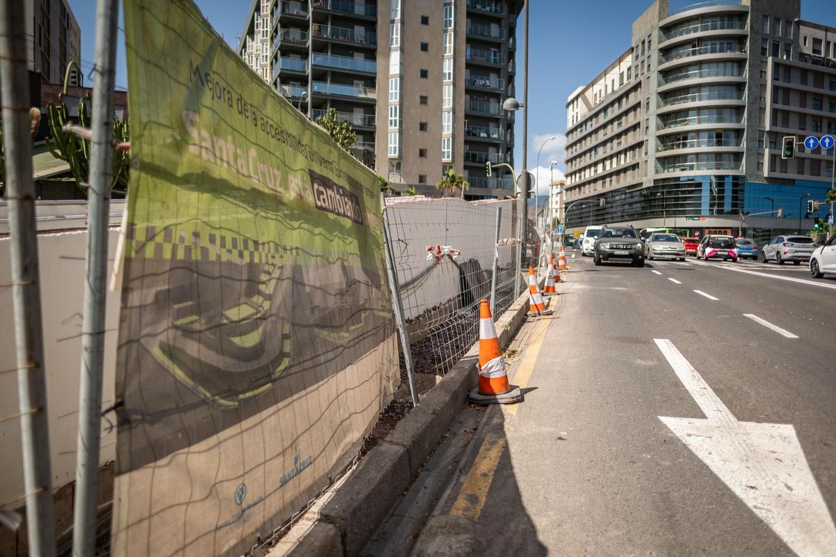 Obras para garantizar la seguridad de la esquina de Meridiano