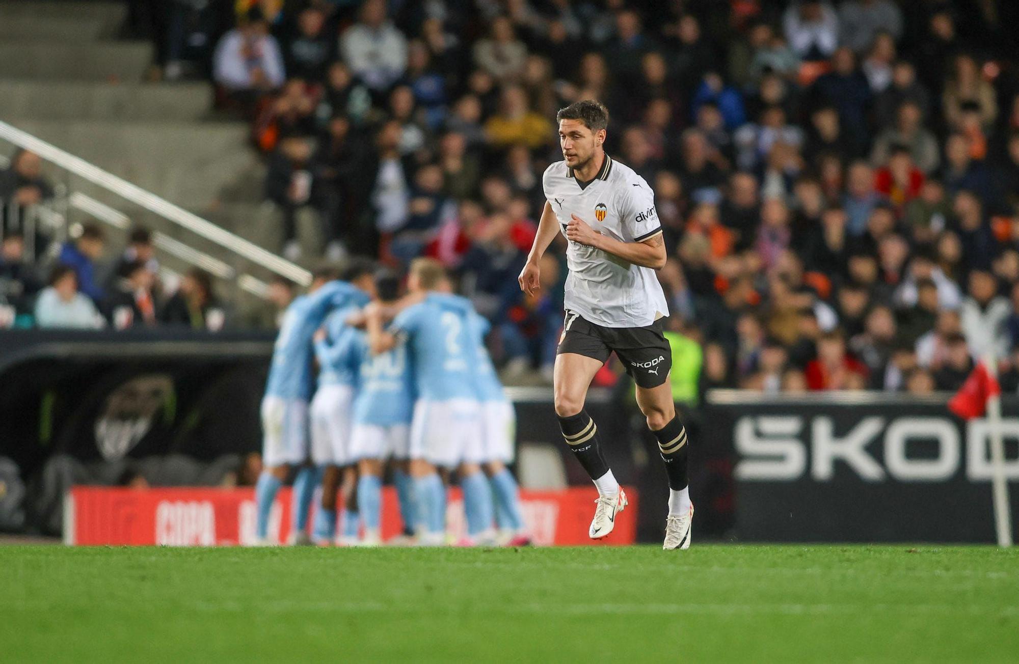 El partido Valencia - Celta, en imágenes