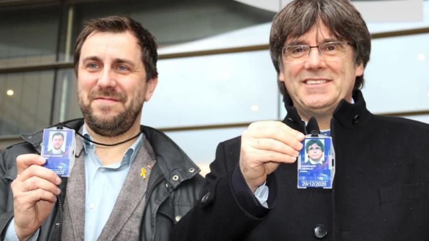 Puigdemont i Comín ja tenen l&#039;acreditació d&#039;eurodiputats