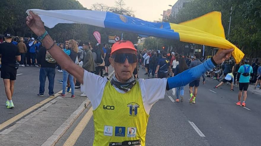 Miguel Martel, a por su 80ª maratón en Madrid