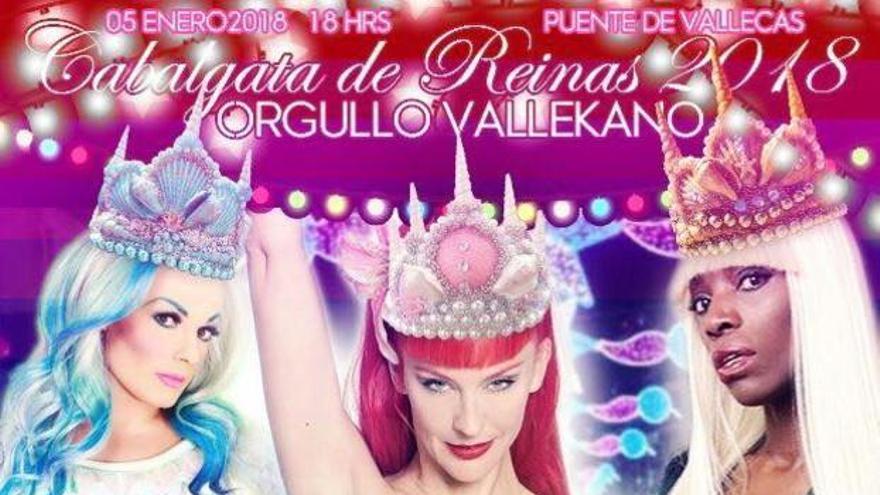 Una &#039;drag queen&#039; desfilará en la cabalgata de los Reyes Magos de Vallecas