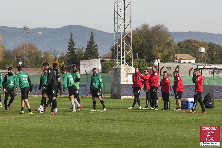 Primer entrenamiento de Luis Carrión.