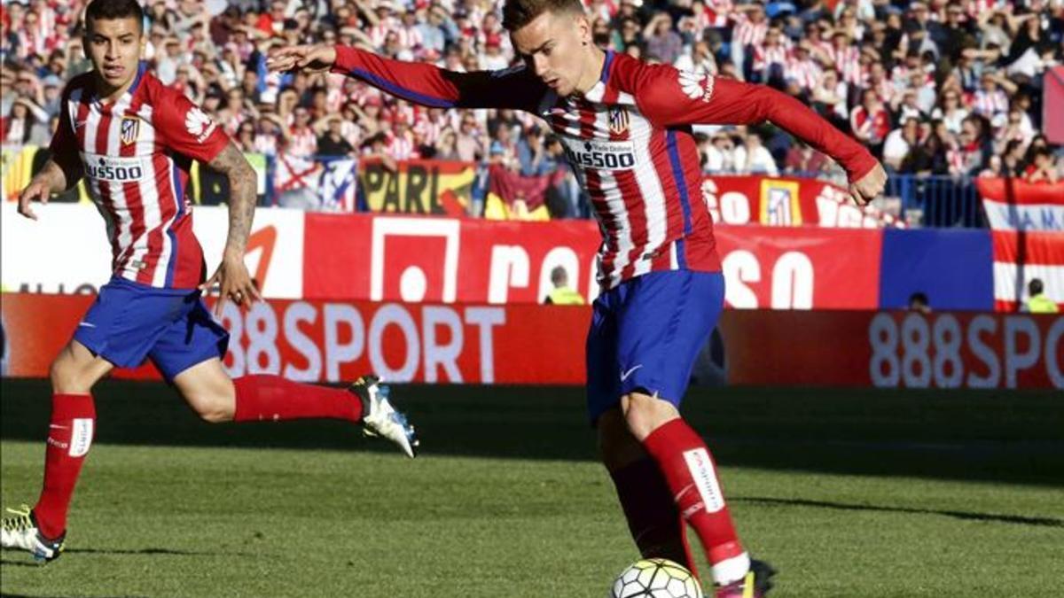 Griezmann marcó con este disparo con la zurda