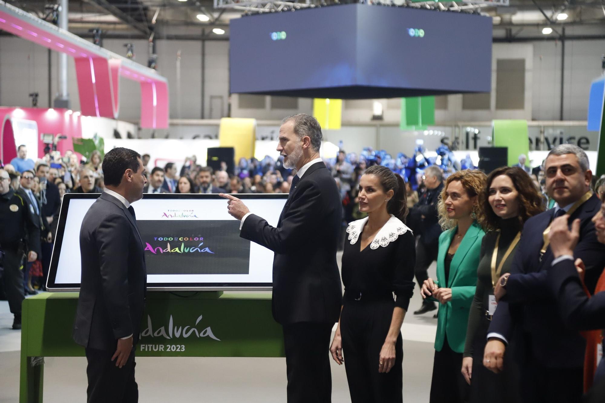 Los Reyes de España inauguran la feria turística Fitur 2023 en Madrid