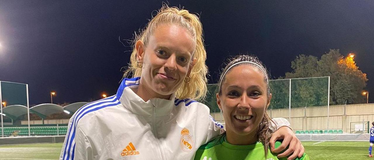 Irene Ferreras y Mari Paz Vilas, tras el Betis-Real Madrid de la pasada temporada