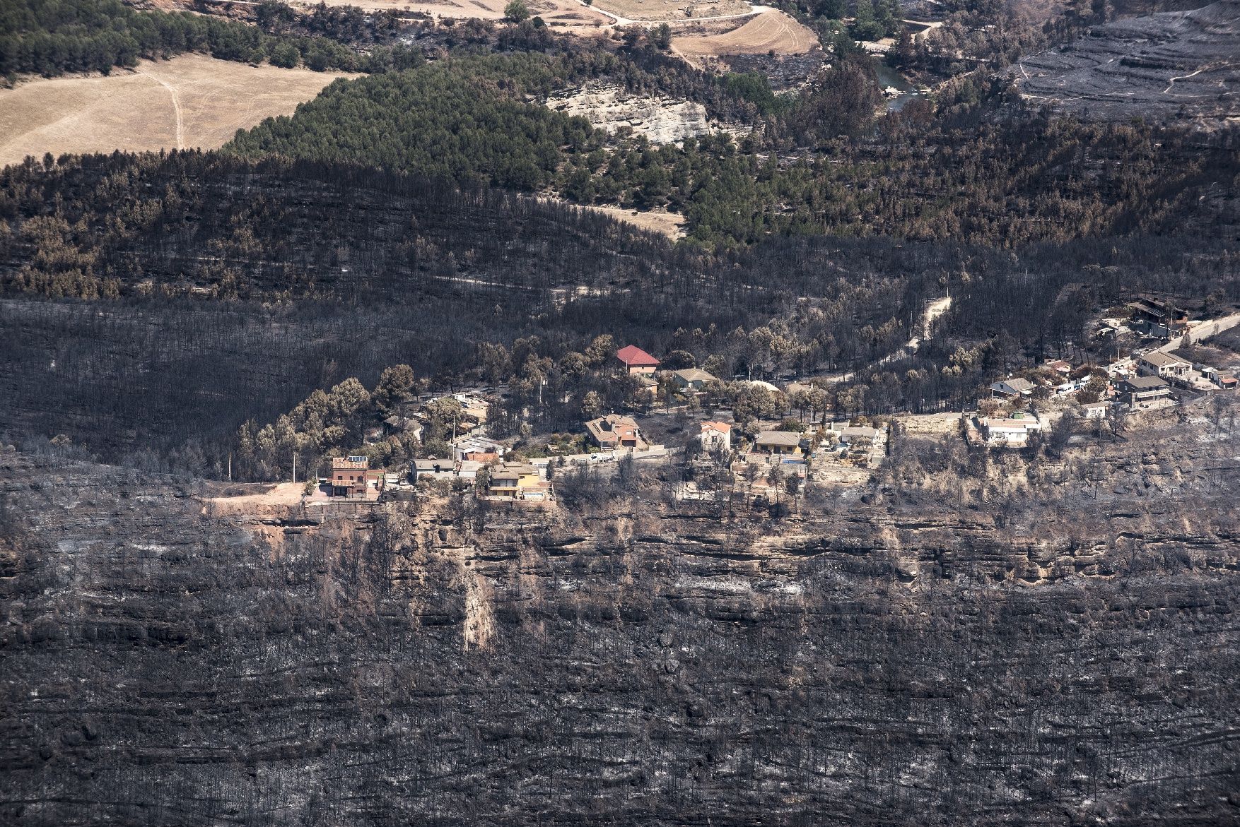 La dimensió de la tragèdia al Bages des de l’aire