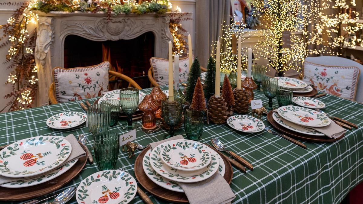 Ideas para decorar la mesa para la cena de Navidad.