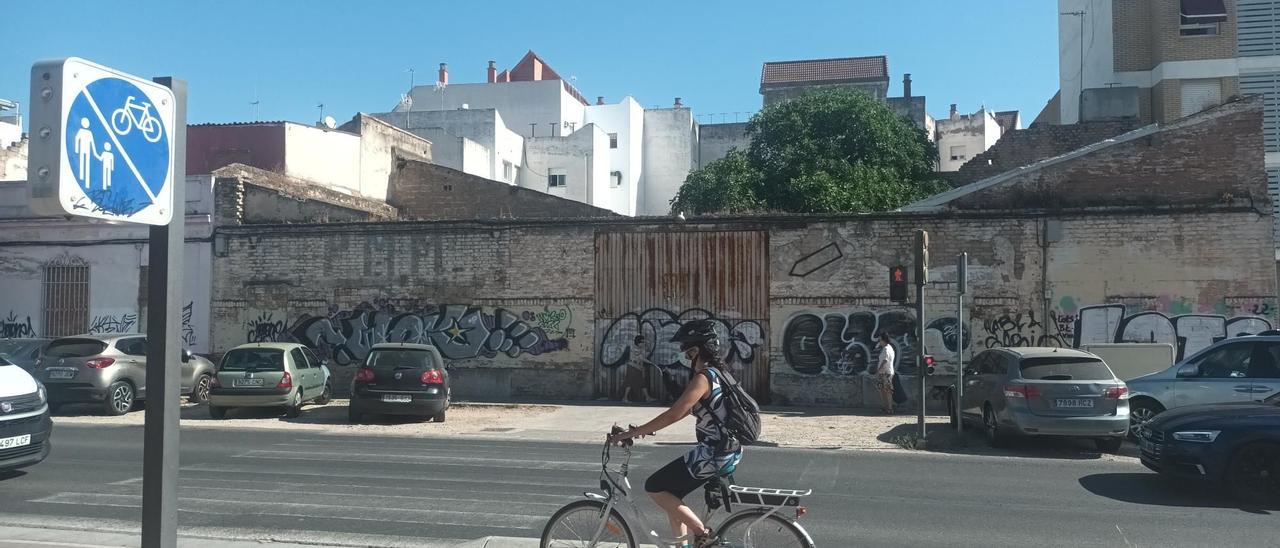 Zona de la ronda del Marrubial en la que se intervendrá.