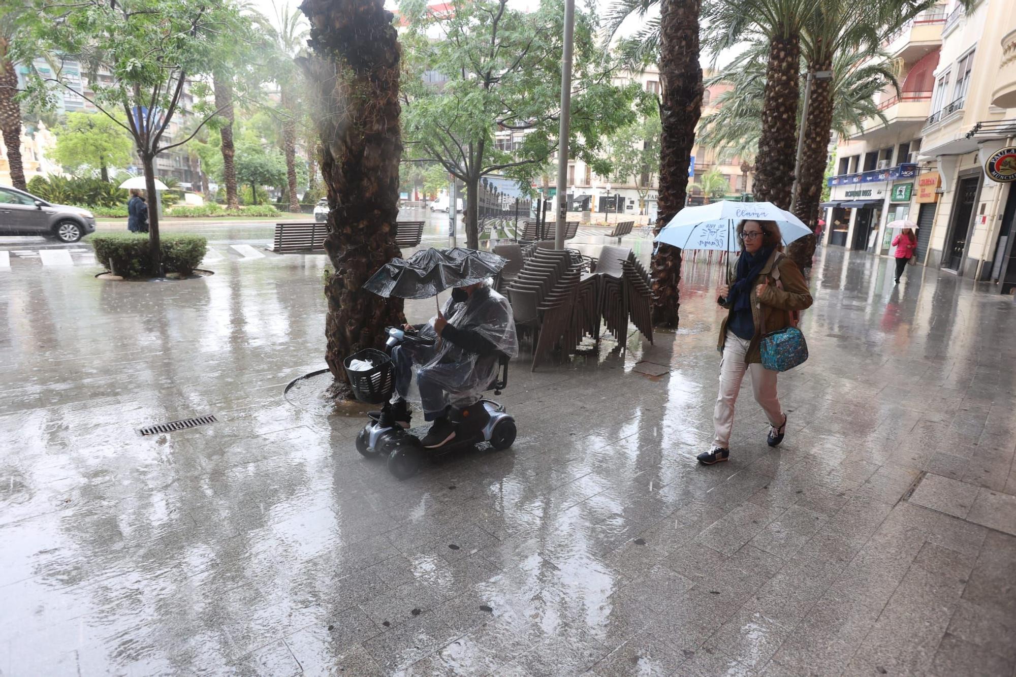 La DANA deja fuertes lluvias en Alicante