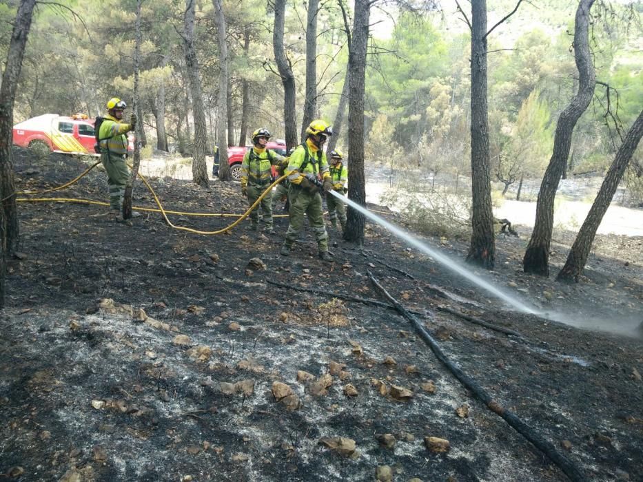 El desolador paisaje de Sierra Calderona tras el incendio