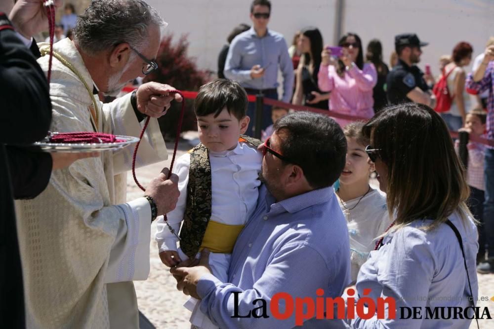 Ofrenda de flores en Caravaca: imposición de cruce