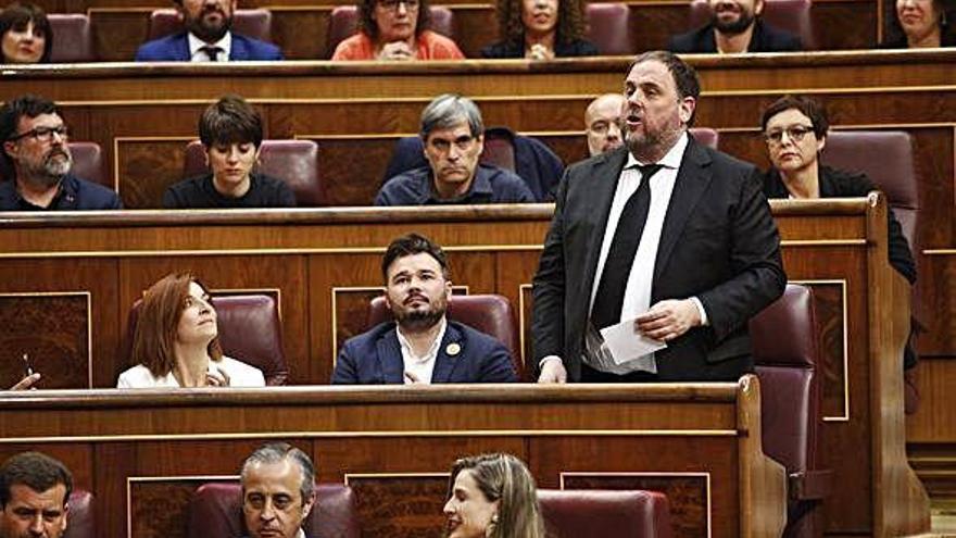 Oriol Junqueras al Congrés de Diputats el maig passat.