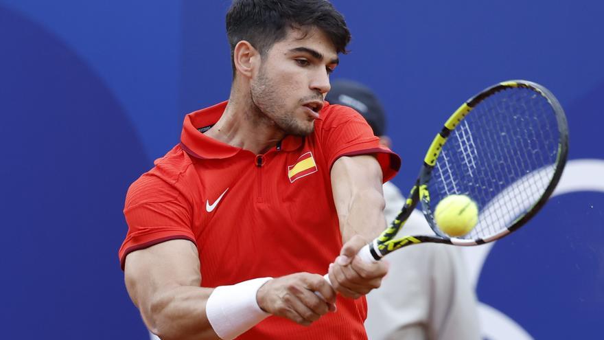 Tenis en los Juegos Olímpicos: Carlos Alcaraz - Hady Habib, en directo