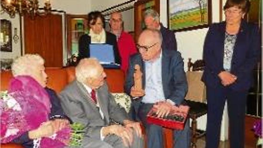 Carmen Abellí, Josep M. Jubany, Josep Marigó i Montserrat Roura, ahir.