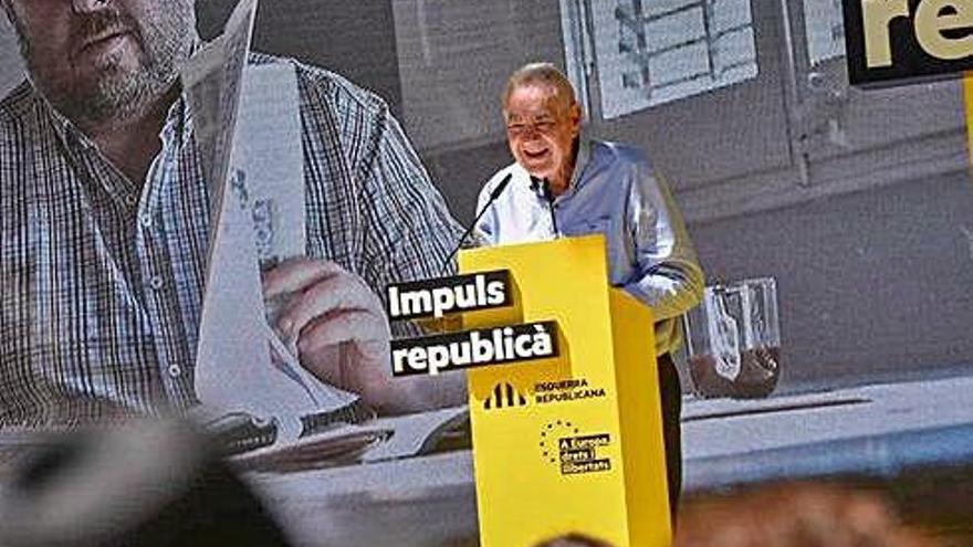 Ernest Maragall en la intervenció al parc de l&#039;Espanya Industrial