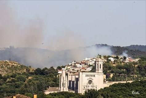 Incendi a Girona.