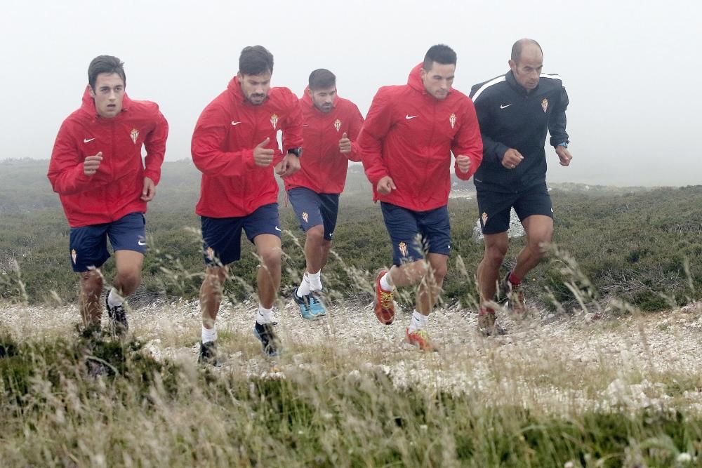 El Sporting entrena en Pajares