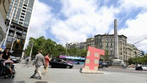 Presentación de Pink Barcino, la nueva escultura del artista Lluís Lleó, que celebra los 200 años del Paseo de Gracia