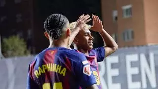 La corona de Lamine y un Sant Joan de época 'salvan' al Barça en Vallecas