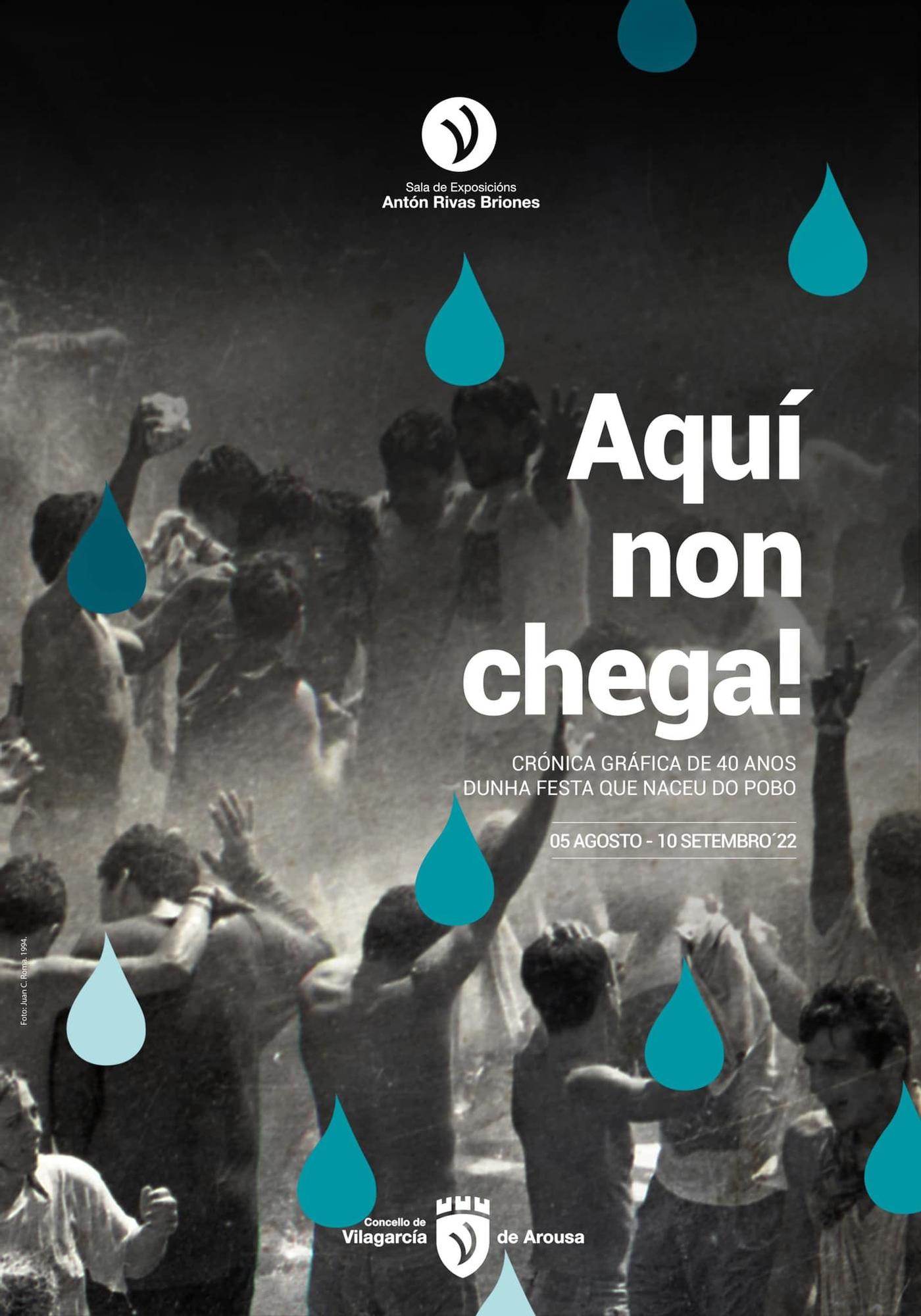 El cartel de la exposición sobre la fiesta del agua.