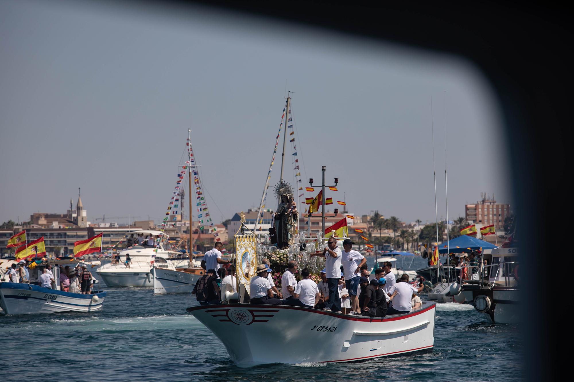 Procesión marítima de la Virgen del Carmen