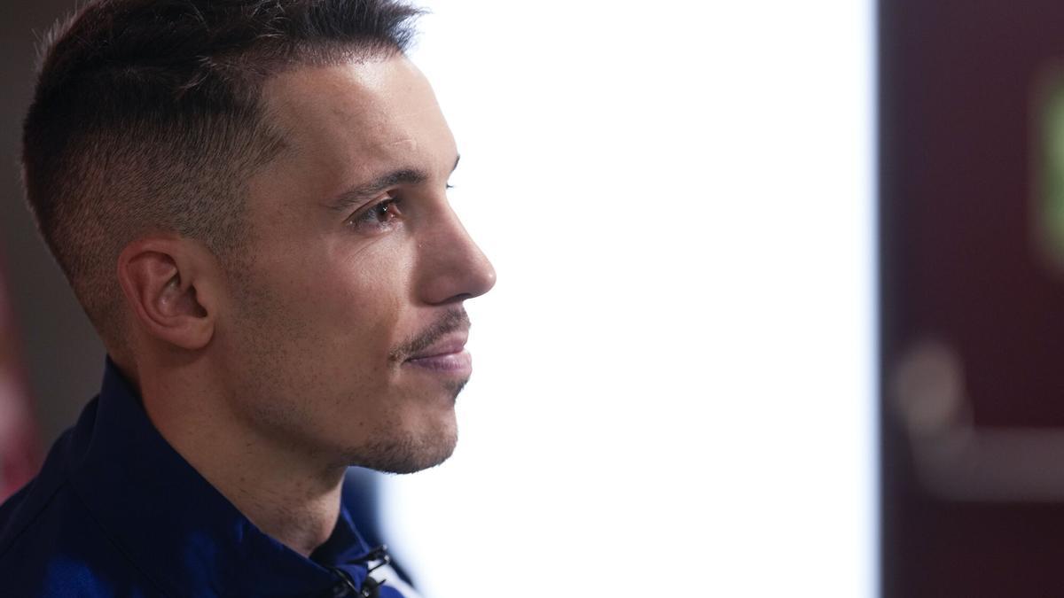 Alejandro Grimaldo, con la selección.
