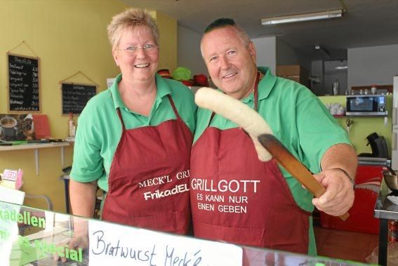 So läuft das Bratwurstgeschäft auf der Insel.