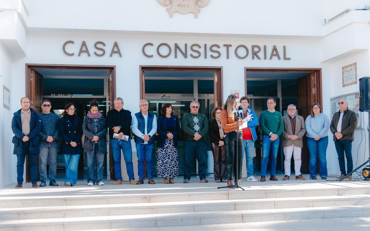 Lectura del manifiesto en Palma del Río.