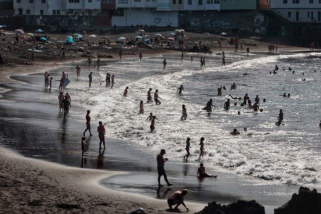 Playa Jardín, en Puerto de la Cruz