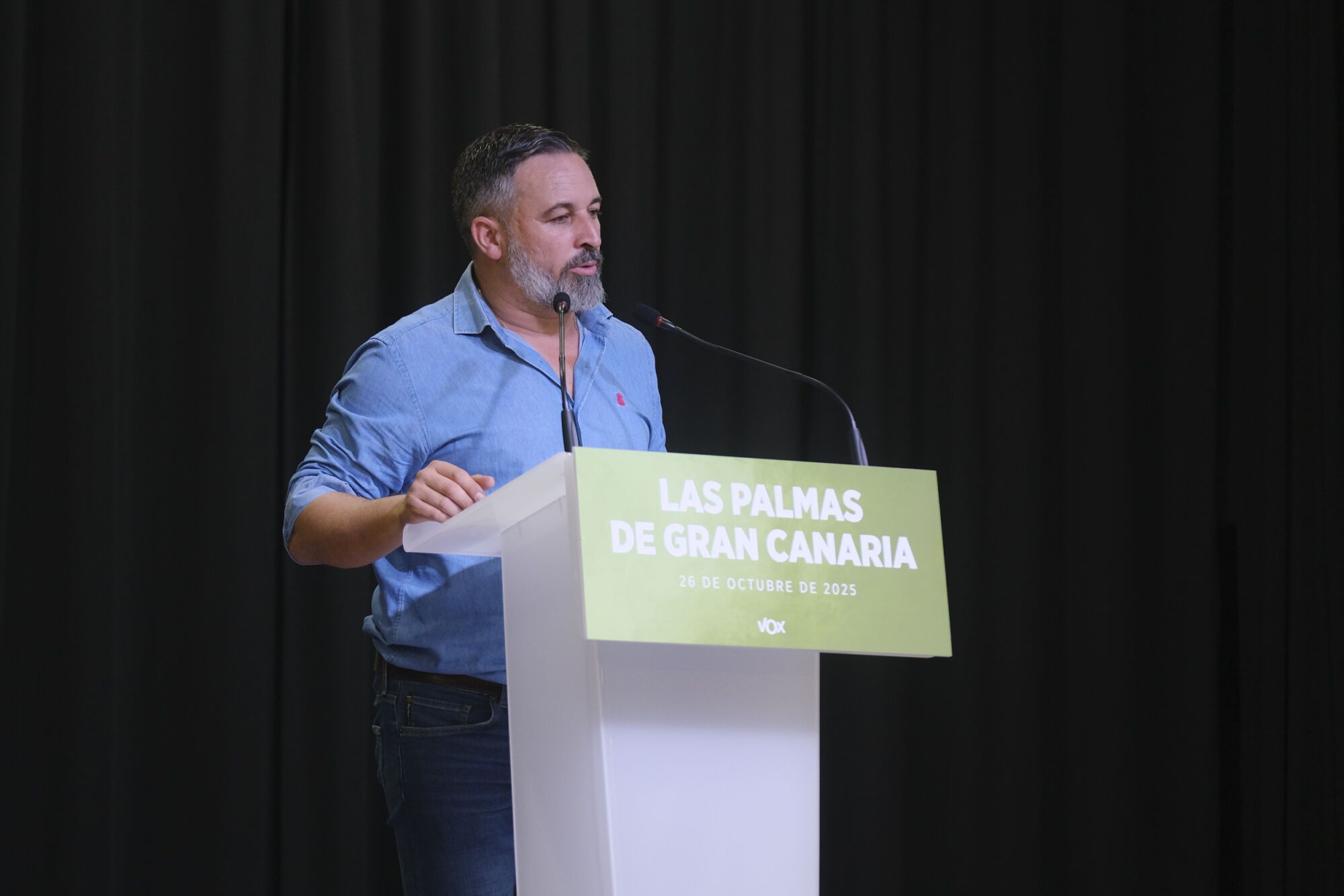 Acto de Santiago Abascal en el Círculo Mercantil