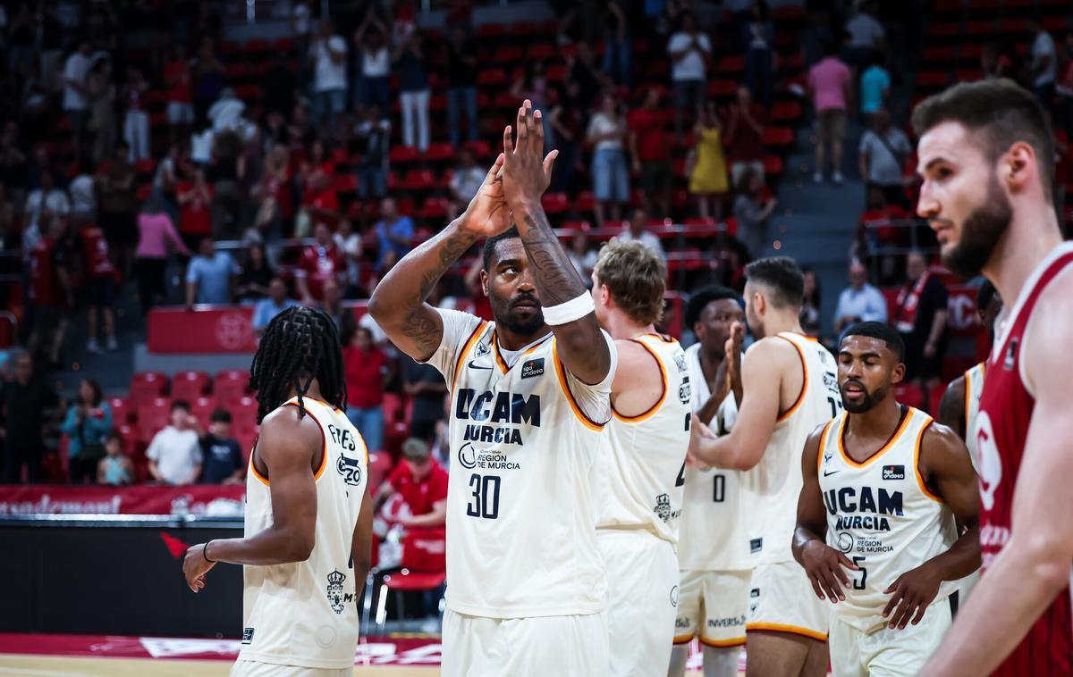 Kelan Martin, uno de los máximos protagonistas del UCAM Murcia en su triunfo ante el Casademont Zaragoza.