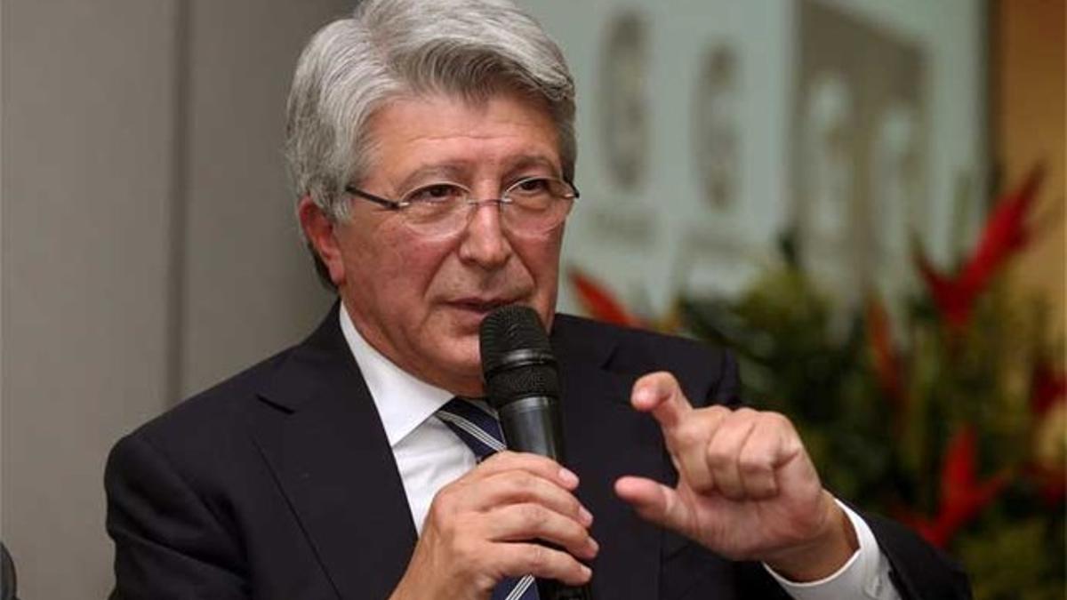 Enrique Cerezo, presidente del Atlético de Madrid, en una imagen de archivo