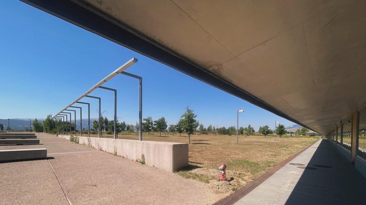 La zona on es farà el nou edifici de l'Hospital de Cerdanya