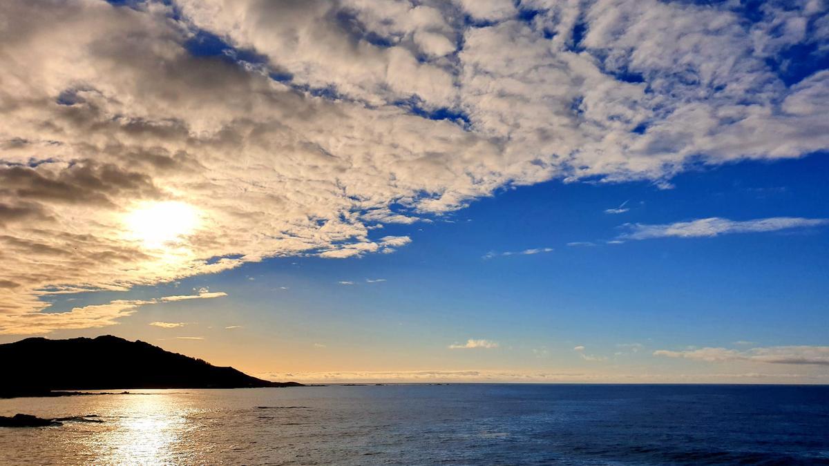 Vista de cabo Silleiro, el domingo pasado