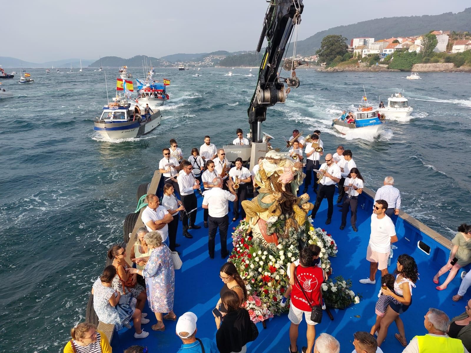 Las celebraciones de la Virgen del Carmen en Bueu