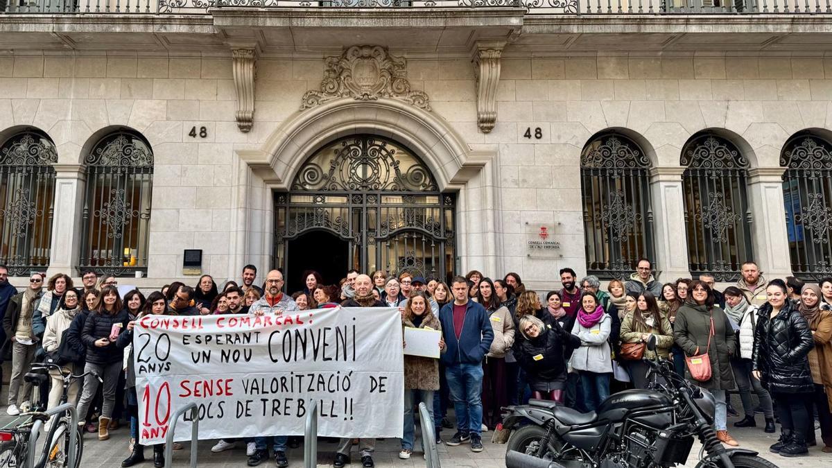 La protesta d'aquest dimarts.