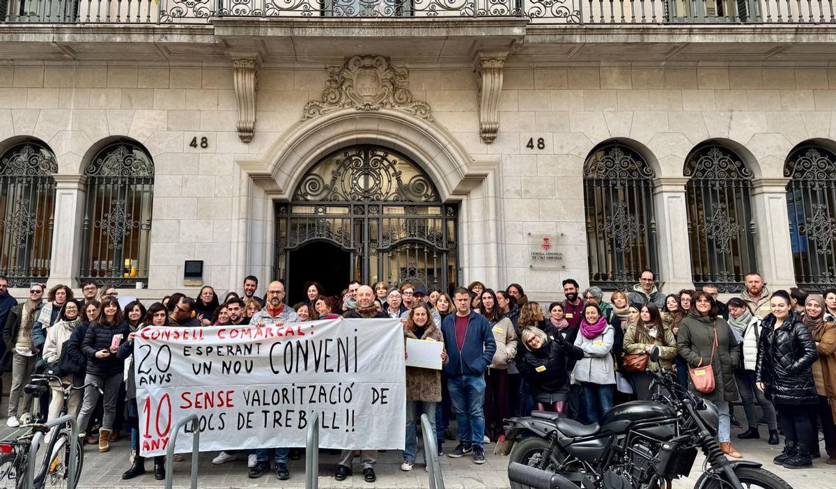 La protesta d'aquest dimarts.