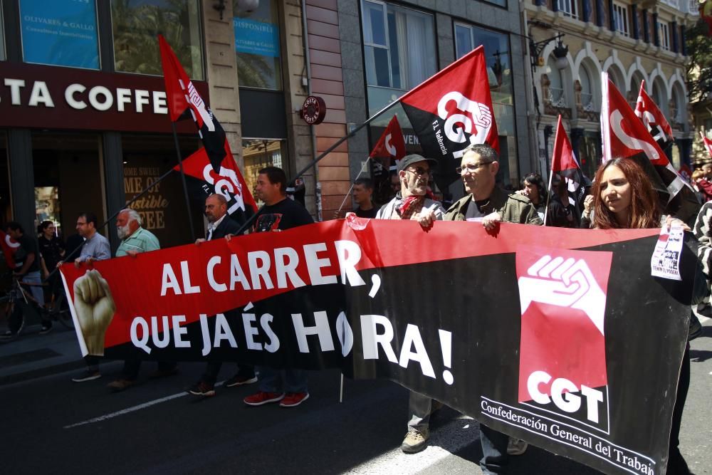 Manifestación del 1 de mayo en Valencia