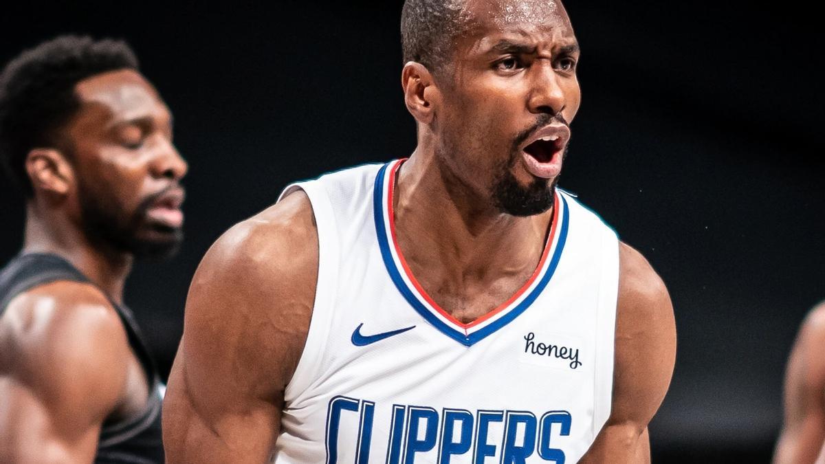 Serge Ibaka, en un partido con los Clippers.