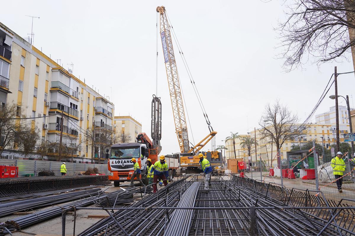 Obras línea 3 del metro de Sevilla