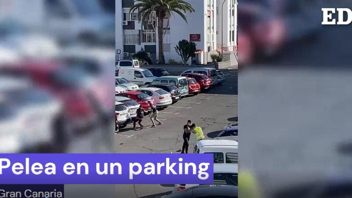 Pelea en un aparcamiento de Gran Canaria