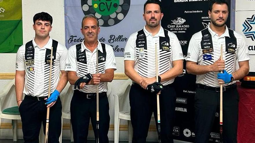 Cuarteto del Gandia BC en 2ª Nacional
