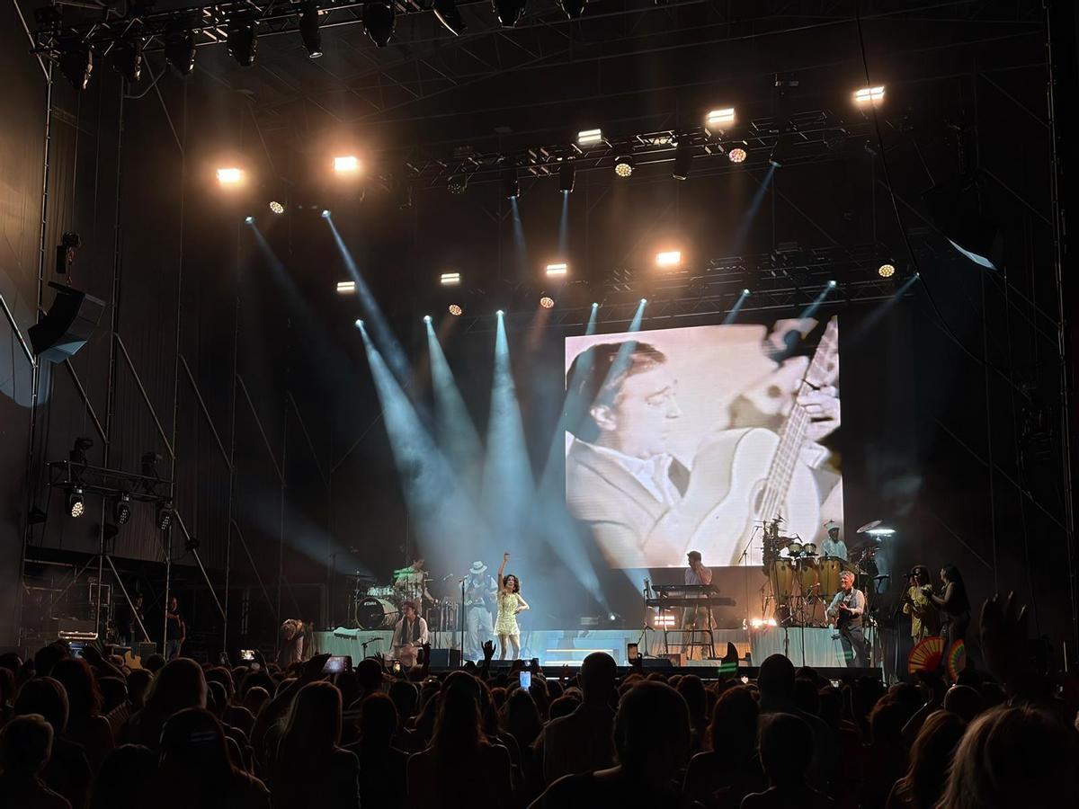 Rosario Flores en su pasado concierto el 2 de julio en Alicante