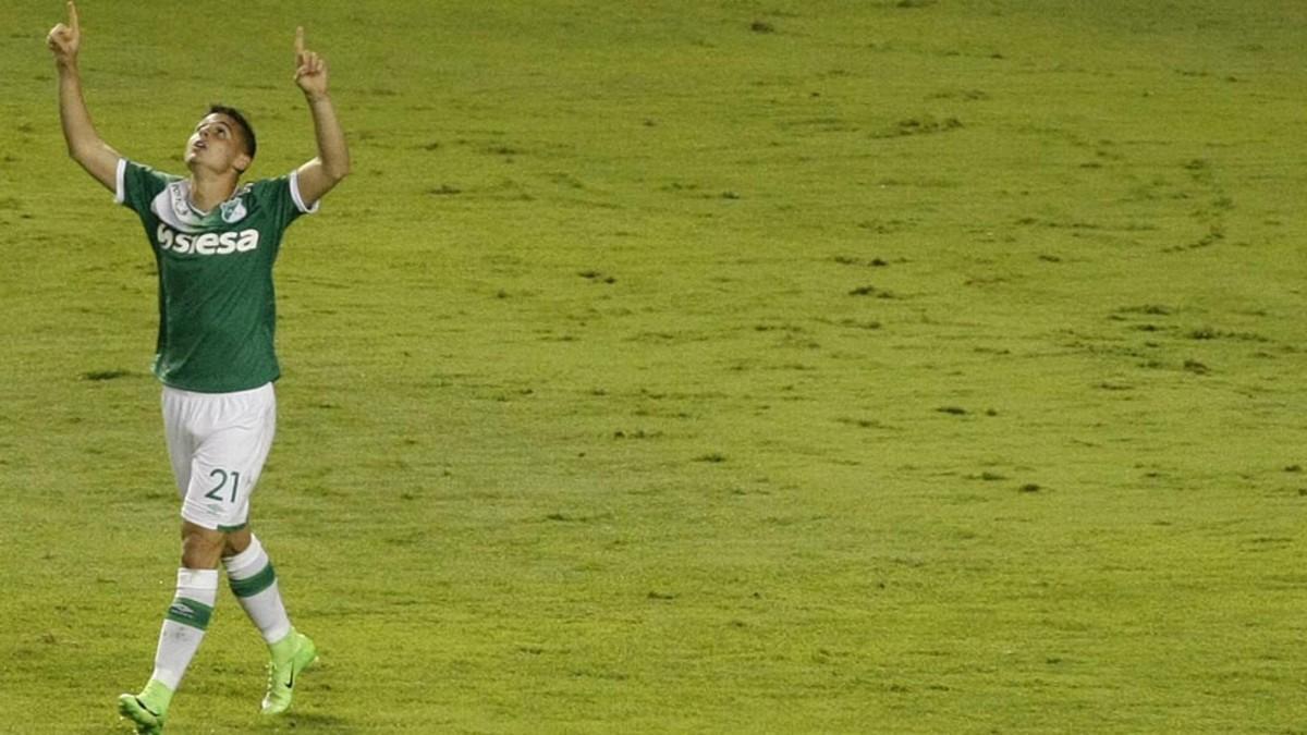 Nicolas Benedetti celebra el único gol